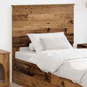 vidaXL Tăblie cap cu headboard Lemn Vechi 90 cm Lemn compozit imagine