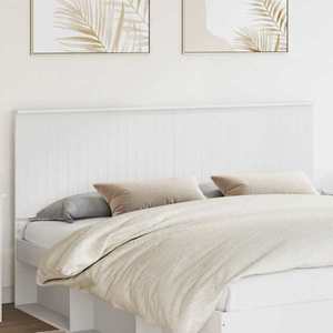 vidaXL Tăblie cap cu headboard Alb 180 cm Lemn compozit imagine