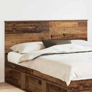 vidaXL Tăblie cap cu headboard Lemn Vechi 160 cm Lemn compozit imagine