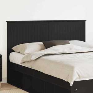 vidaXL Tăblie cap cu headboard Stejar Negru 150 cm Lemn compozit imagine