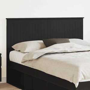 vidaXL Tăblie cap cu headboard Stejar Negru 140 cm Lemn compozit imagine