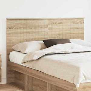 vidaXL Tăblie cap cu headboard Stejar Sonoma 140 cm Lemn compozit imagine