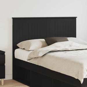 vidaXL Tăblie cap cu headboard Stejar Negru 135 cm Lemn compozit imagine