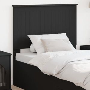 vidaXL Tăblie cap cu headboard Stejar Negru 90 cm Lemn compozit imagine