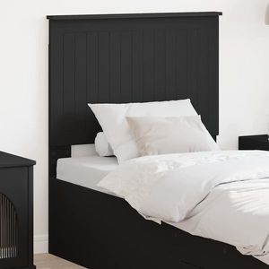 vidaXL Tăblie cap cu headboard Stejar Negru 80 cm Lemn compozit imagine