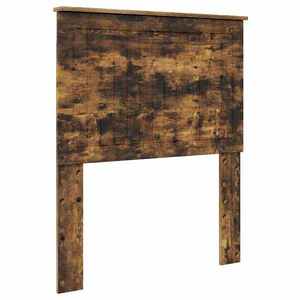 vidaXL Tăblie cap cu headboard Stejar fumuriu 80 cm Lemn compozit imagine
