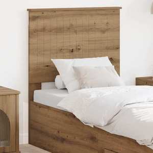 vidaXL Tăblie cap cu headboard Stejar Artizanal 75 cm Lemn compozit imagine