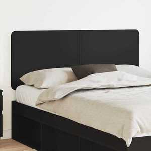 vidaXL Tăblie cap cu headboard Stejar Negru 150 cm Lemn compozit imagine