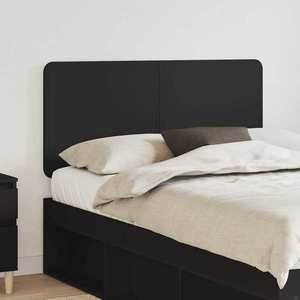 vidaXL Tăblie cap cu headboard Stejar Negru 135 cm Lemn compozit imagine