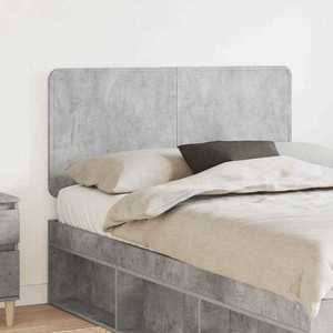 vidaXL Tăblie cap cu headboard Gri din beton 120 cm Lemn compozit imagine