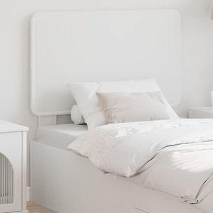 vidaXL Tăblie cap cu headboard Alb 100 cm Lemn compozit imagine