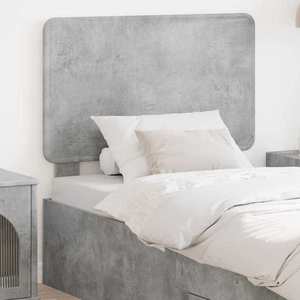 vidaXL Tăblie cap cu headboard Gri din beton 75 cm Lemn compozit imagine