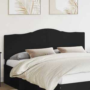vidaXL Tăblie cap cu headboard Stejar Negru 200 cm Lemn compozit imagine