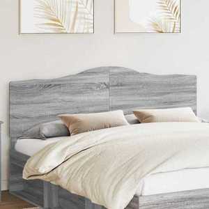 vidaXL Tăblie cap cu headboard Gri Sonoma 180 cm Lemn compozit imagine