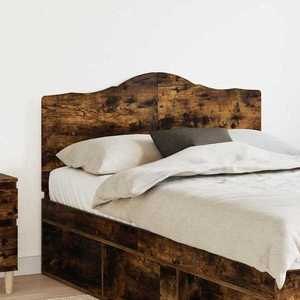 vidaXL Tăblie cap cu headboard Stejar fumuriu 135 cm Lemn compozit imagine