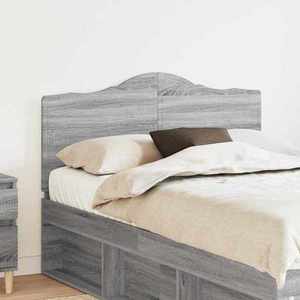 vidaXL Tăblie cap cu headboard Gri Sonoma 135 cm Lemn compozit imagine