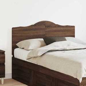 vidaXL Tăblie cap cu headboard Stejar închis 135 cm Lemn compozit imagine