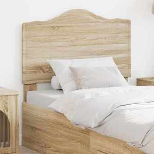 vidaXL Tăblie cap cu headboard Stejar Sonoma 90 cm Lemn compozit imagine