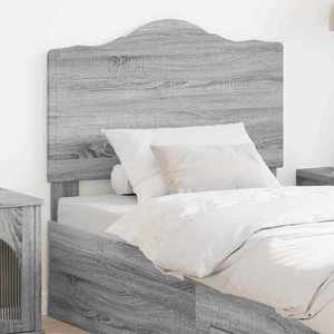 vidaXL Tăblie cap cu headboard Gri Sonoma 90 cm Lemn compozit imagine