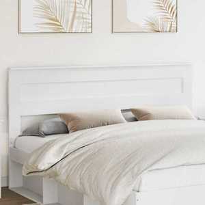 vidaXL Tăblie cap cu headboard Alb 180 cm Lemn compozit imagine