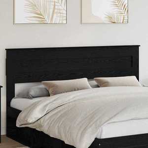 vidaXL Tăblie cap cu headboard Stejar Negru 180 cm Lemn compozit imagine