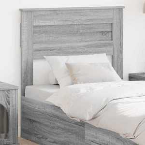vidaXL Tăblie cap cu headboard Gri Sonoma 75 cm Lemn compozit imagine