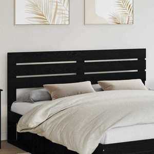 vidaXL Tăblie cap cu headboard Stejar Negru 180 cm Lemn compozit imagine