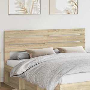 vidaXL Tăblie cap cu headboard Stejar Sonoma 180 cm Lemn compozit imagine
