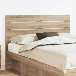 vidaXL Tăblie cap cu headboard Stejar Sonoma 150 cm Lemn compozit imagine