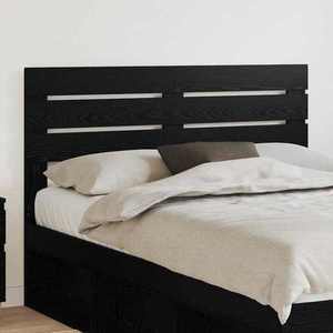 vidaXL Tăblie cap cu headboard Stejar Negru 140 cm Lemn compozit imagine