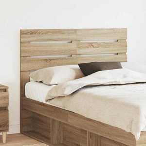 vidaXL Tăblie cap cu headboard Stejar Sonoma 135 cm Lemn compozit imagine
