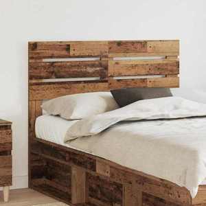 vidaXL Tăblie cap cu headboard Lemn Vechi 135 cm Lemn compozit imagine