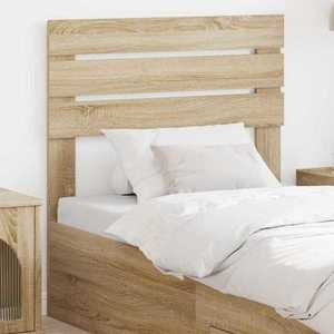vidaXL Tăblie cap cu headboard Stejar Sonoma 80 cm Lemn compozit imagine