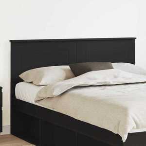 vidaXL Tăblie cap cu headboard Stejar Negru 160 cm Lemn compozit imagine