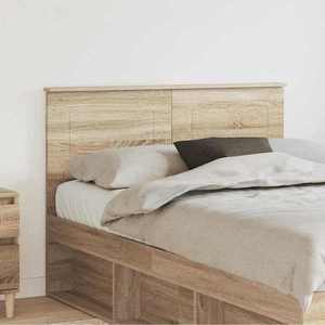 vidaXL Tăblie cap cu headboard Stejar Sonoma 135 cm Lemn compozit imagine