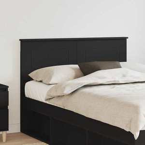 vidaXL Tăblie cap cu headboard Stejar Negru 120 cm Lemn compozit imagine