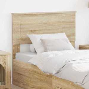 vidaXL Tăblie cap cu headboard Stejar Sonoma 80 cm Lemn compozit imagine