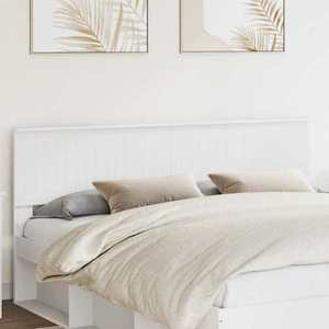 vidaXL Tăblie cap cu headboard Alb 180 cm Lemn compozit imagine
