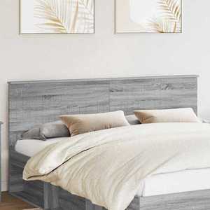 vidaXL Tăblie cap cu headboard Gri Sonoma 180 cm Lemn compozit imagine