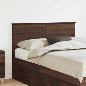 vidaXL Tăblie cap cu headboard Stejar închis 120 cm Lemn compozit imagine