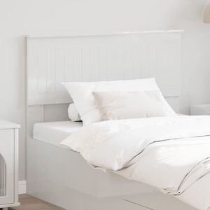 vidaXL Tăblie cap cu headboard Alb Lucios 100 cm Lemn compozit imagine