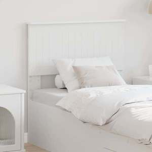 vidaXL Tăblie cap cu headboard Alb 80 cm Lemn compozit imagine