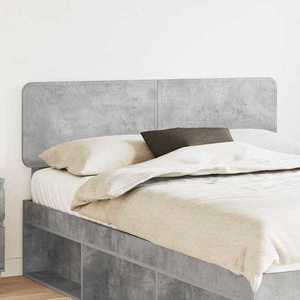 vidaXL Tăblie cap cu headboard Gri din beton 140 cm Lemn compozit imagine