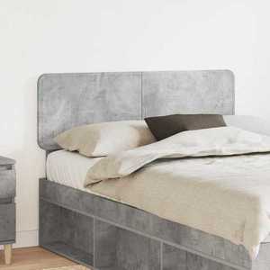 vidaXL Tăblie cap cu headboard Gri din beton 135 cm Lemn compozit imagine