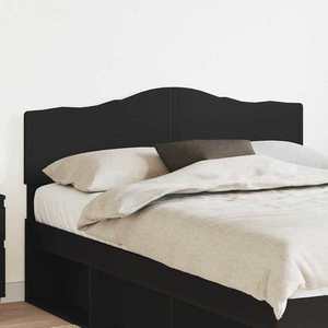 vidaXL Tăblie cap cu headboard Stejar Negru 150 cm Lemn compozit imagine