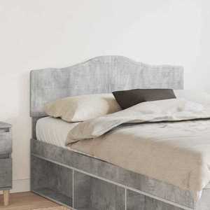 vidaXL Tăblie cap cu headboard Gri din beton 135 cm Lemn compozit imagine