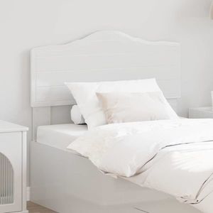vidaXL Tăblie cap cu headboard Alb Lucios 75 cm Lemn compozit imagine