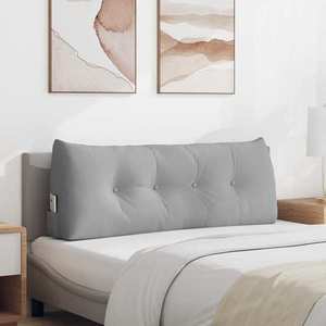 vidaXL Perna pentru spate Gri nori 120 x 24 x 50 cm țesătură imagine