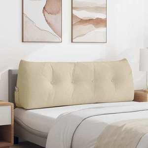 vidaXL Perna pentru spate Crem 140 x 24 x 50 cm țesătură imagine