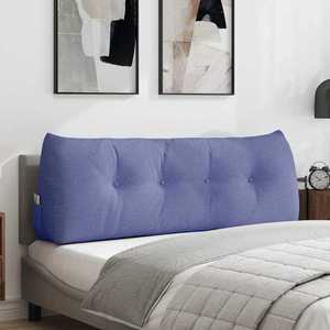 vidaXL Perna pentru spate Albastru Jeans 140 x 24 x 50 cm țesătură imagine